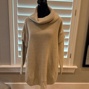 RD Style Cream Cowl Neck Sweater
